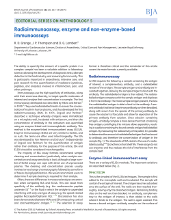 Radioimmunoassay, enzyme and non-enzyme