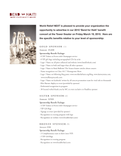 Sponsorship Packages