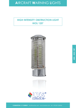 Luxsolar - Low Intensity Obstruction Light - Hiol-120&deg; Hiol-360&deg;