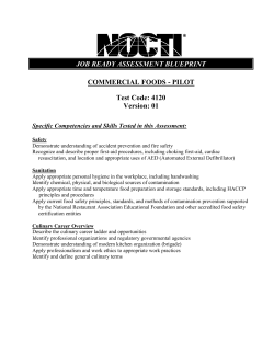 Commercial Foods Blueprint