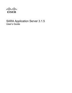 SARA Application Server 3.1.5 User`s Guide