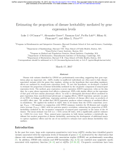 Estimating the proportion of disease heritability mediated by gene