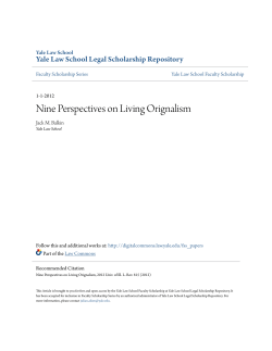 Nine Perspectives on Living Orignalism