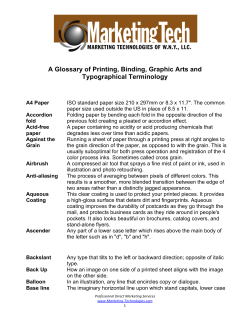 Printing Terms - Marketing Tech