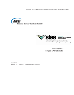 ANSI SLAS 2-2004 (R2012) - Society for Laboratory Automation and