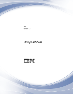 IBM i: Storage solutions