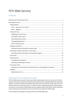 User Guide - FEH Web Service