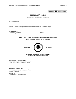 Matador 120EC - Syngenta Canada