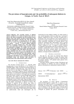 The prevalence of hyperglycemia and the probability of