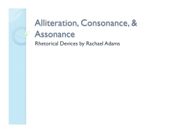 Rhetorical Devices by Rachael Adams