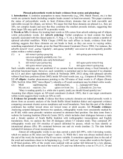 Phrasal polysynthetic words in Inuit: evidence from syntax and