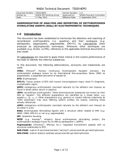 HARMONIZATION OF THE METHOD FOR THE