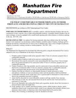 Outdoor Fire Policy