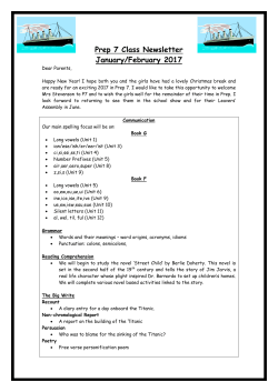 January/February 2017 - Victoria College Preparatory School