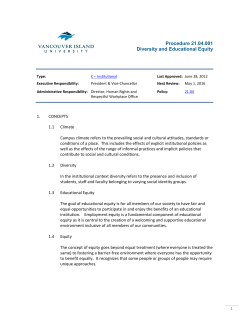 Procedure 21.04.001 Diversity and Educational Equity