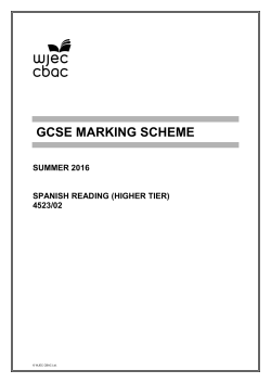 Mark Scheme