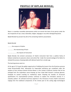 PROFILE OF BIPLAB MONDAL