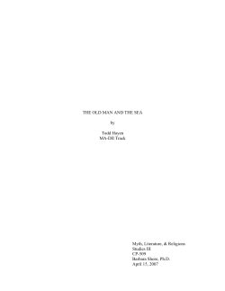 THE OLD MAN AND THE SEA