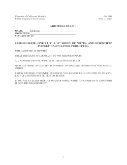 Solutions - HKN - University of California, Berkeley