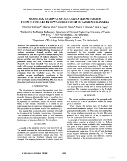 Modeling Removal Of Accumulated Potassium From T