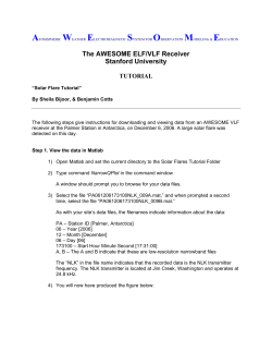 Instructions to and View AWESOME Sample Data