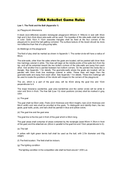 FIRA RoboSot Game Rules