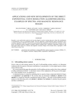 Applications and new developments of the direct exponential curve