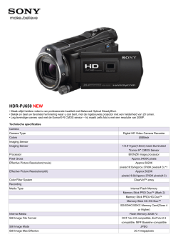 HDR-PJ650 NEW