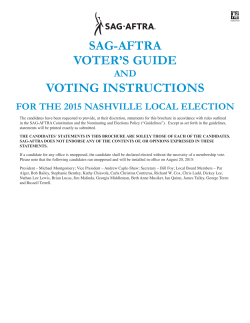 2015 Nashville Local Voter`s Guide