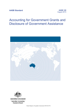 Accounting for Government Grants and Disclosure of Government
