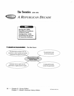 The Twenties (1920-1929)