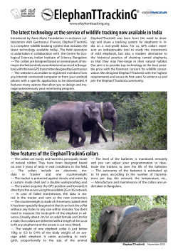 E.T. BROCHURE.indd - elephant tracking