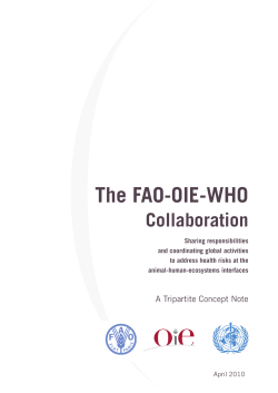The FAO-OIE-WHO - World Health Organization