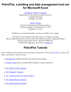 PetroPlot Tutorial