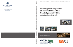 Assessing the Comparative Efficiency of Urban Mass Transit