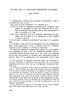 ON HOW NOT TO INVALIDATE DISJUNCTIVE SYLLOGISM 1