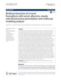 Binding interaction of a novel fluorophore with serum albumins