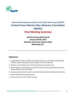 Meeting Summary - Marine Planning Partnership