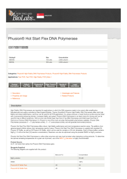 Phusion&reg; Hot Start Flex DNA Polymerase