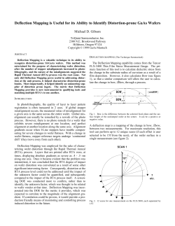 Deflection Mapping is Useful for its Ability to Identify