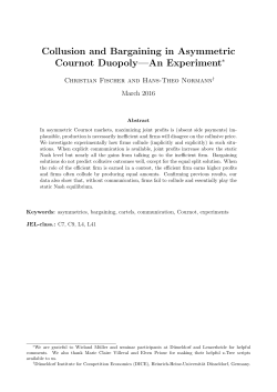 Collusion and Bargaining in Asymmetric Cournot