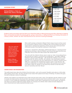 Malmo City Library (Sweden) - Innovative Interfaces, Inc.