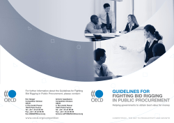 Guidelines for Fighting Bid Rigging in Public Procurement