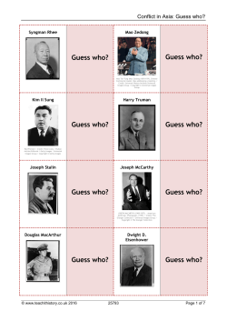 Guess who? - Teachit History