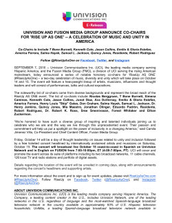 univision and fusion media group announce