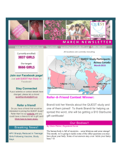 marchnewsletter - Quest HPV Study