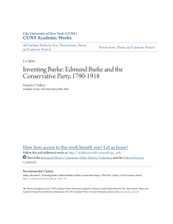 Inventing Burke: Edmund Burke and the Conservative Party, 1790