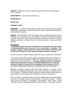 1 SUBJECT: Detection of protein residue inside the channels of an