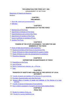 The Karnataka Fire Force Act, 1964 (42 of 1964)