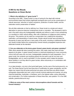A WILL FOR THE WOODS - Questions and Answers